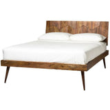 Retro Style Wood Queen Bed Frame Beds LOOMLAN By Moe's Home