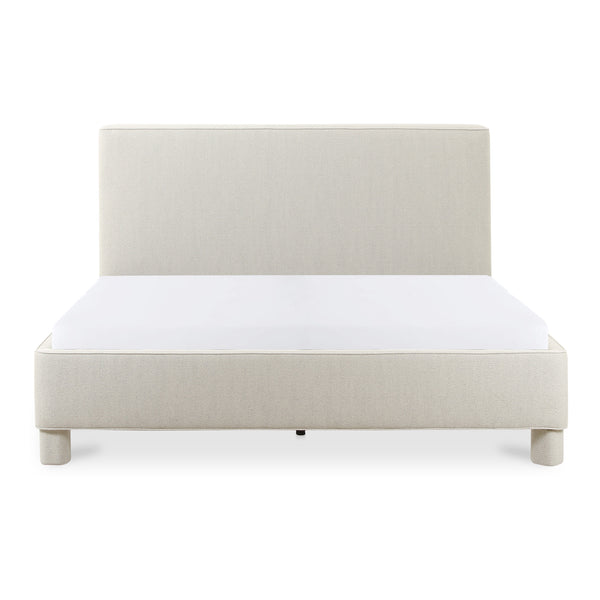 Ichigo Polyester and Wood Light Brown King Bed