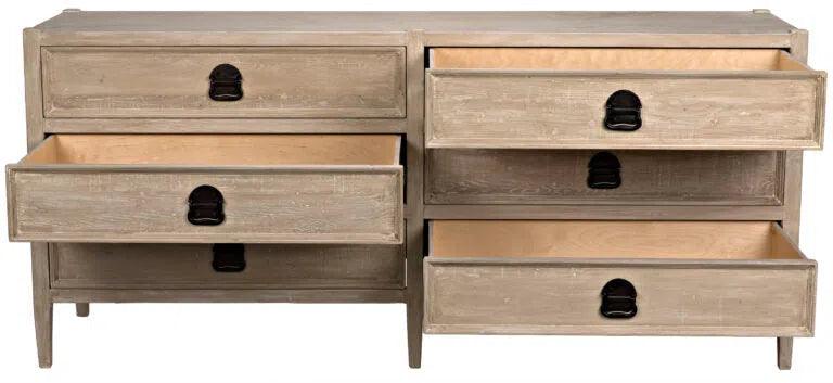 Reclaimed Lumber Lewis 6 Drawers Dresser