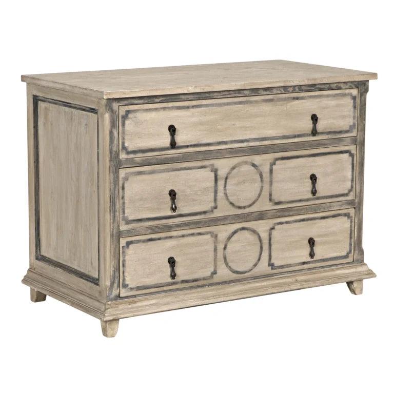 Livingston Durable Wooden 3 Drawers Dresser