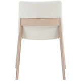 Oak Dining Chair White (Set Of 2) White Mid-Century Modern Dining Chairs LOOMLAN By Moe's Home
