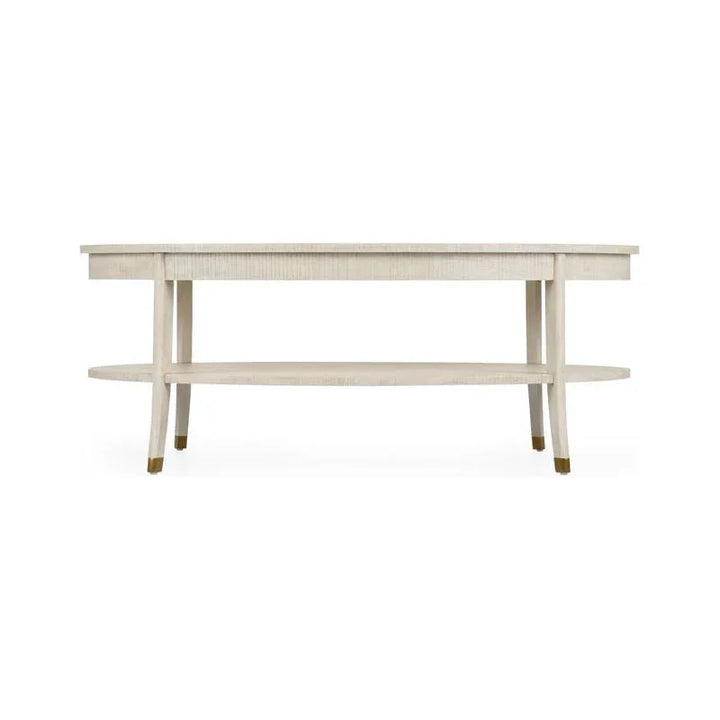 Oaklee Wooden Oval Cocktail Table - LOOMLAN - Wildwood - Coffee Tables