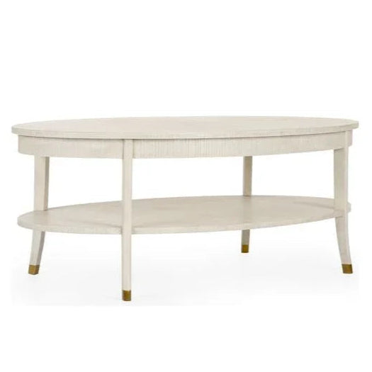 Oaklee Wooden Oval Cocktail Table - LOOMLAN - Wildwood - Coffee Tables