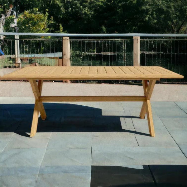 Oakville Outdoor Teak Dining Table-Outdoor Dining Tables-HiTeak-LOOMLAN