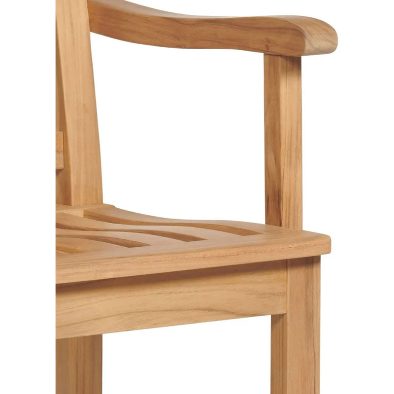 HiTeak-Oasis Teak Outdoor Bar Chair Sustainable-Outdoor Bar Stools-LOOMLAN