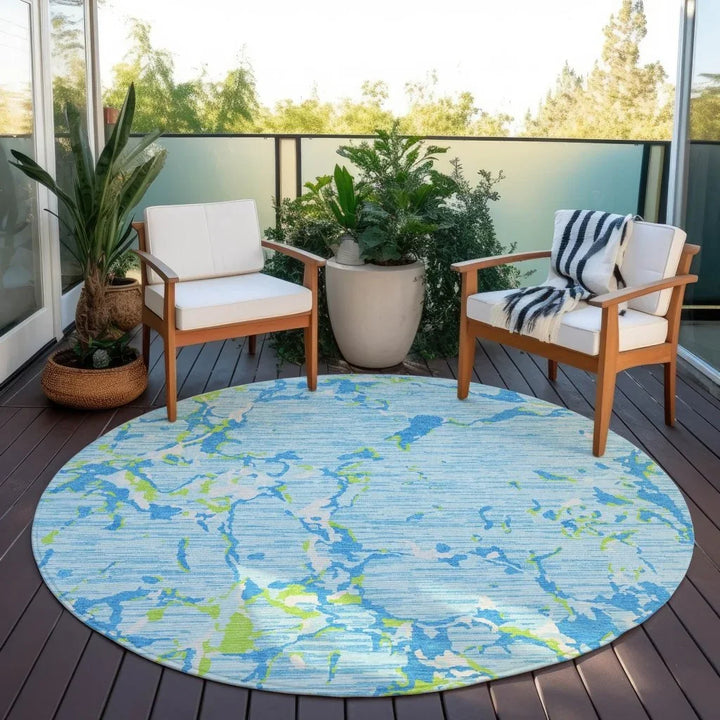 Oceana Sky Washable Indoor-Outdoor Rug-Outdoor Rugs-LOOMLAN Rugs-LOOMLAN