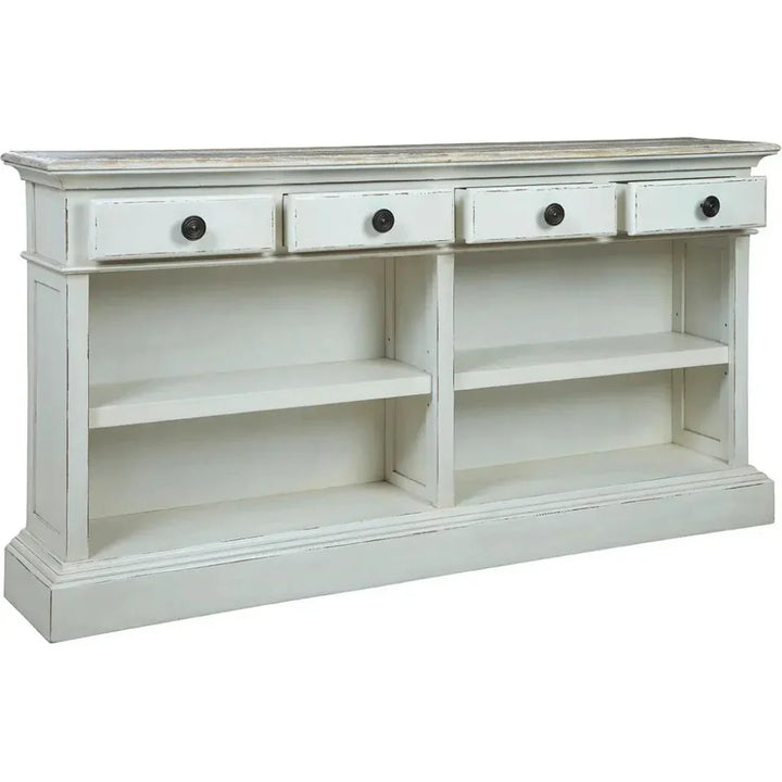 Oceanside Wooden Rectangular Console Table - LOOMLAN - Furniture Classics - Console Tables