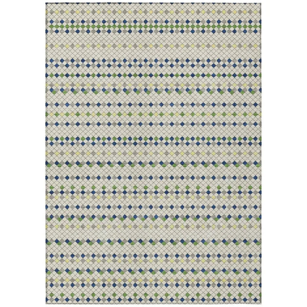 Octavia Ivory Washable Indoor - Outdoor Rug - LOOMLAN - LOOMLAN Rugs - Outdoor Rugs