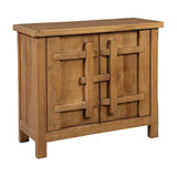 Odella Wooden Brown Side Cabinet-Accent Cabinets-Furniture Classics-LOOMLAN