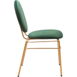 Odessa Green & Gold Armless Dining Chair 2PC