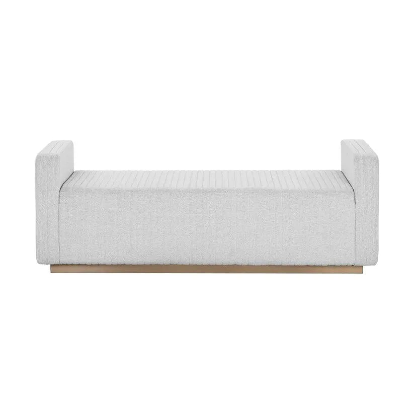 Odette Leather Backless Bedroom Bench