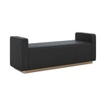 Odette Leather Backless Bedroom Bench