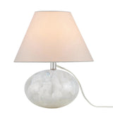 Odette White Quartz Table Lamp-Table Lamps-Currey & Co-LOOMLAN