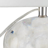 Odette White Quartz Table Lamp-Table Lamps-Currey & Co-LOOMLAN