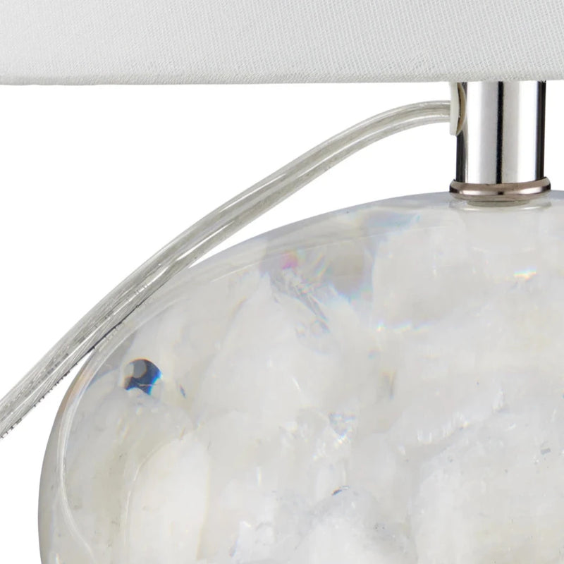 Odette White Quartz Table Lamp