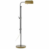 Oil Rubbed Bronze Antique Brass Hearst Floor Lamp Floor Lamps LOOMLAN By Currey & Co