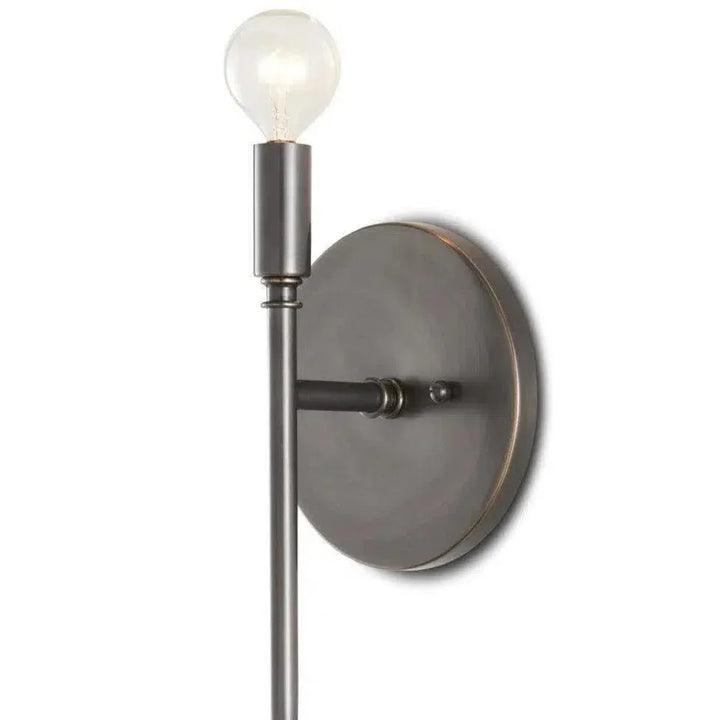 Oil Rubbed Bronze Bel Canto Bronze Wall Sconce - LOOMLAN - Currey & Co - Wall Sconces