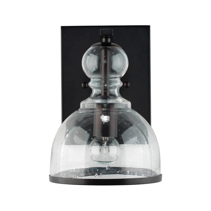 Oil Rubbed Bronze Clear Glass St. Charles Wall Sconce Wall Sconces LOOMLAN By Jamie Young