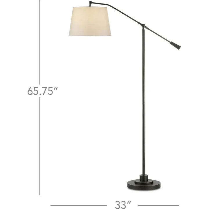 Oil Rubbed Bronze Maxstoke Bronze Floor Lamp-Floor Lamps-Currey & Co-LOOMLAN