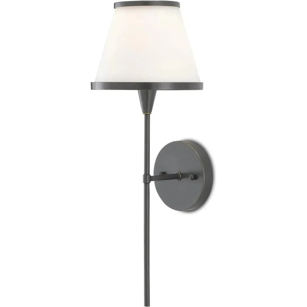 Oil Rubbed Bronze Opaque Glass Brimsley Wall Sconce