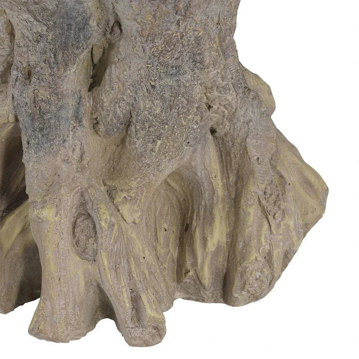 Old Growth Fiber Outdoor Small Planter-Outdoor Accessories-Currey & Co-LOOMLAN