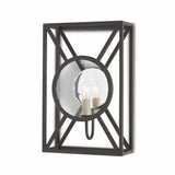 Old Iron Beckmore Black Wall Sconce Lillian August Collection Wall Sconces LOOMLAN By Currey & Co