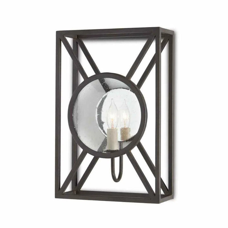 Old Iron Beckmore Black Wall Sconce Lillian August Collection Wall Sconces LOOMLAN By Currey & Co