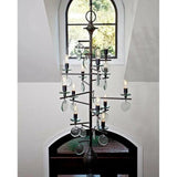 Old Iron Sethos Large Chandelier Chandeliers LOOMLAN By Currey & Co