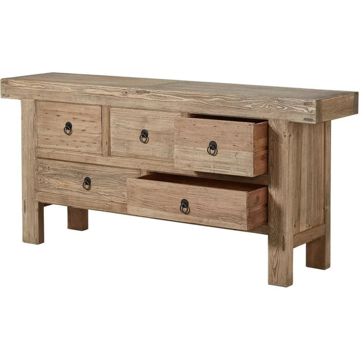 Old Pine Five Drawer Buffet - LOOMLAN - Furniture Classics - Dressers