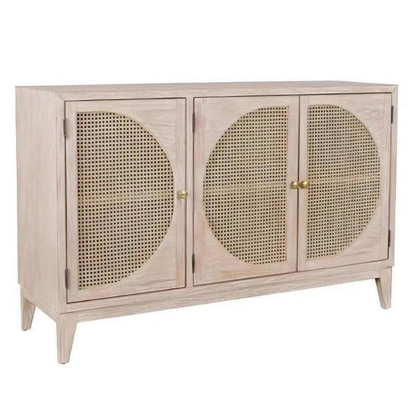 Olivia 3 Door Cabinet Natural - LOOMLAN - Artesia - Sideboards