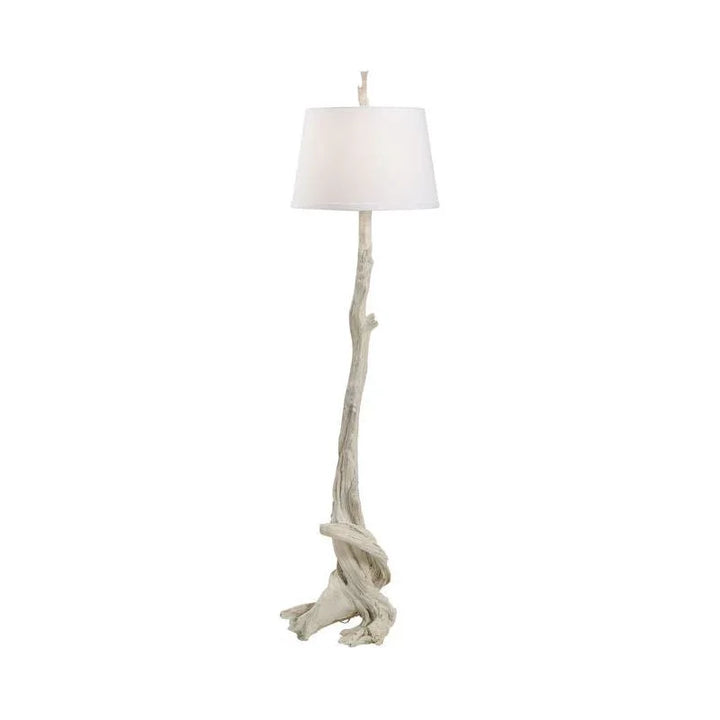 Olmsted Natural Wood Finish Floor Lamp-Floor Lamps-Wildwood-Whte-LOOMLAN