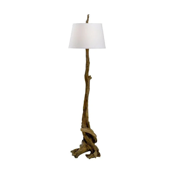 Olmsted Natural Wood Finish Floor Lamp-Floor Lamps-Wildwood-Natural-LOOMLAN
