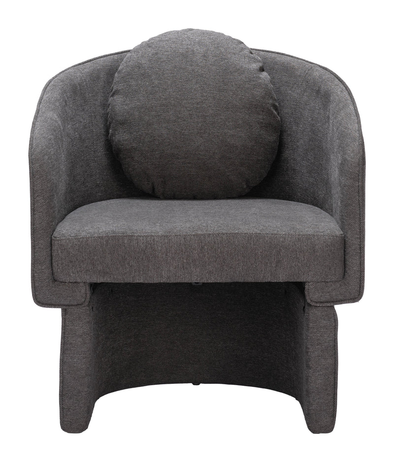 Olya Accent Chair Truffle Gray-Club Chairs-Zuo Modern-LOOMLAN