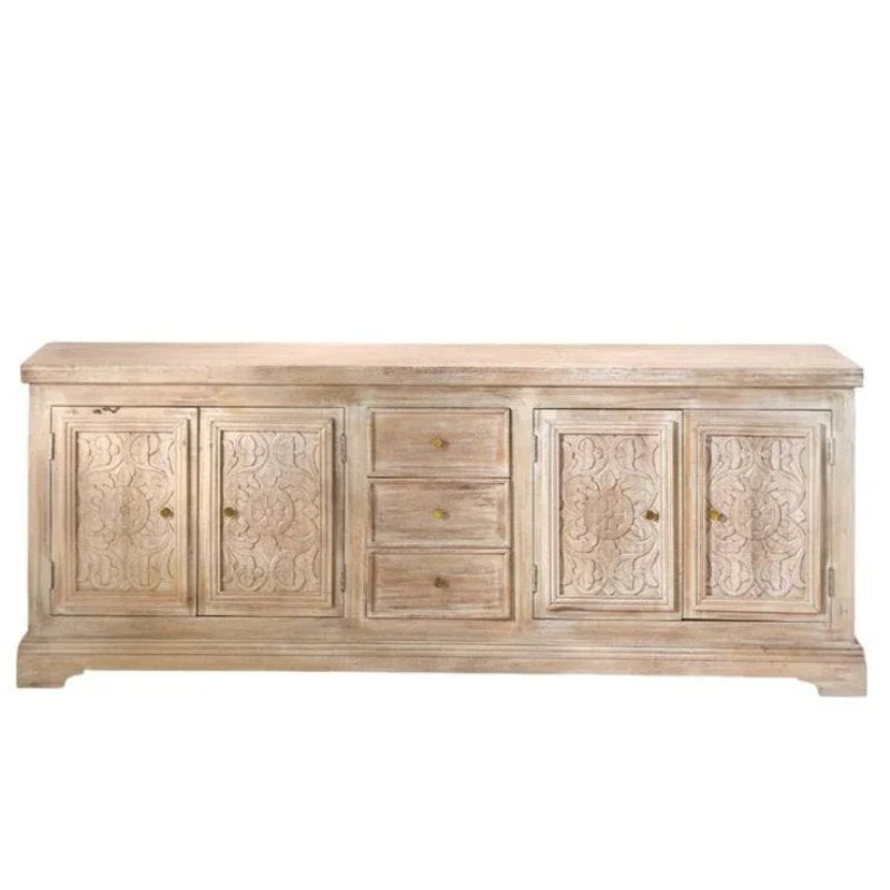 Get Olyndra Extra Long Credenza Sideboard With Drawers – LOOMLAN