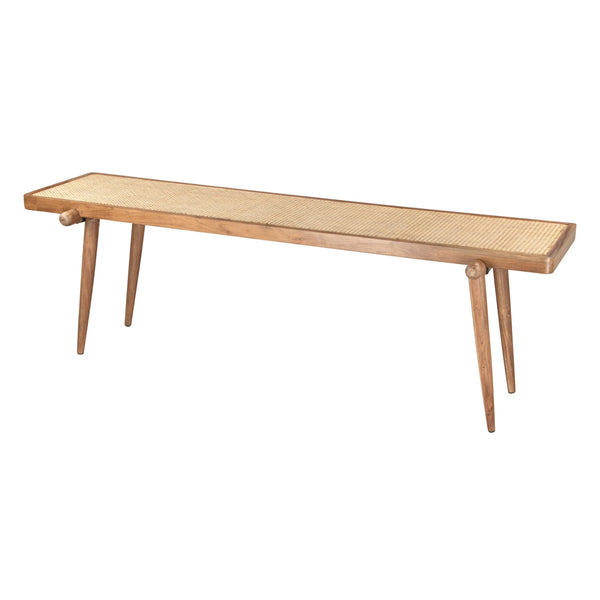 Olyphant Bench Natural Bedroom Benches LOOMLAN By Zuo Modern