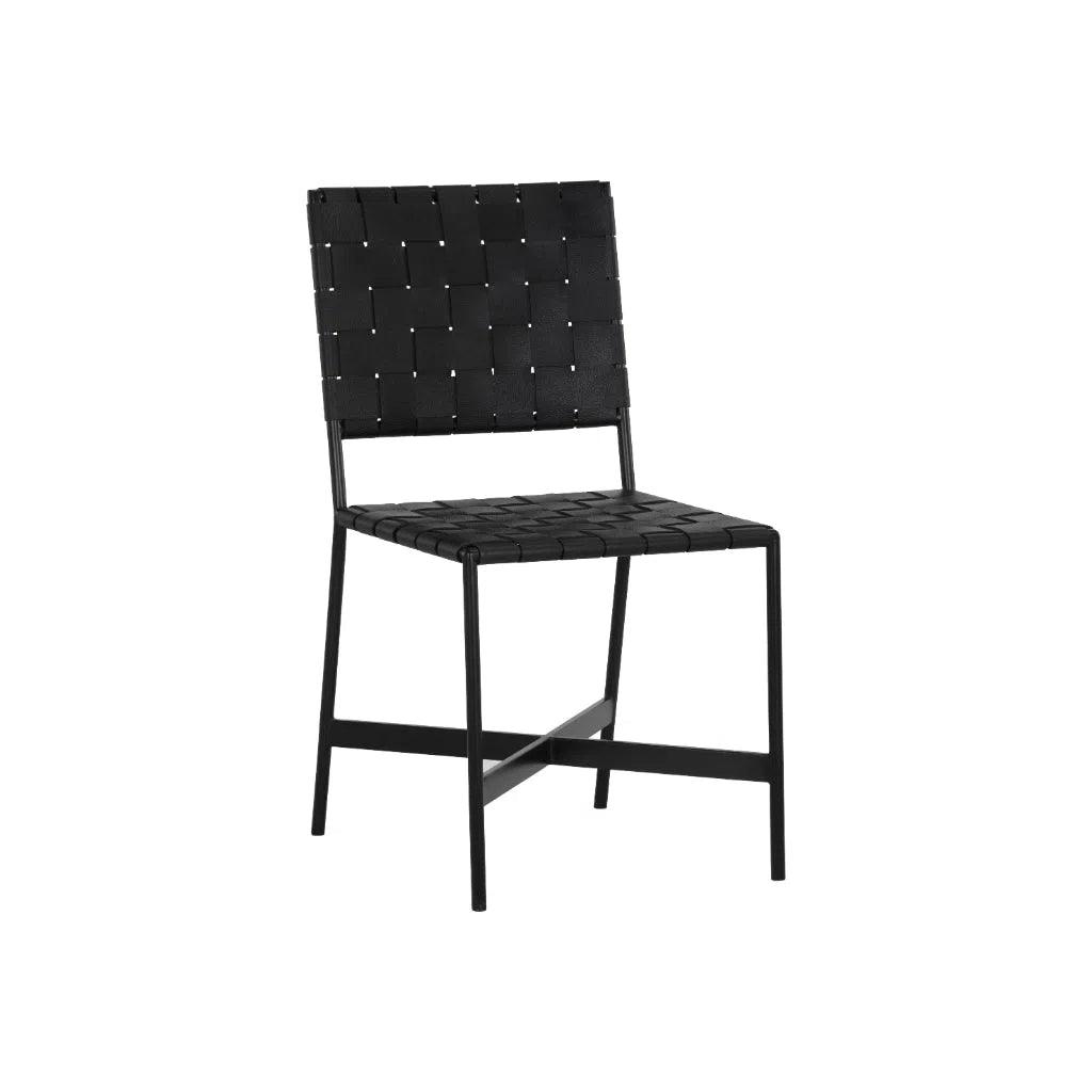 Omari Leather Armless Dining Chair 2PC