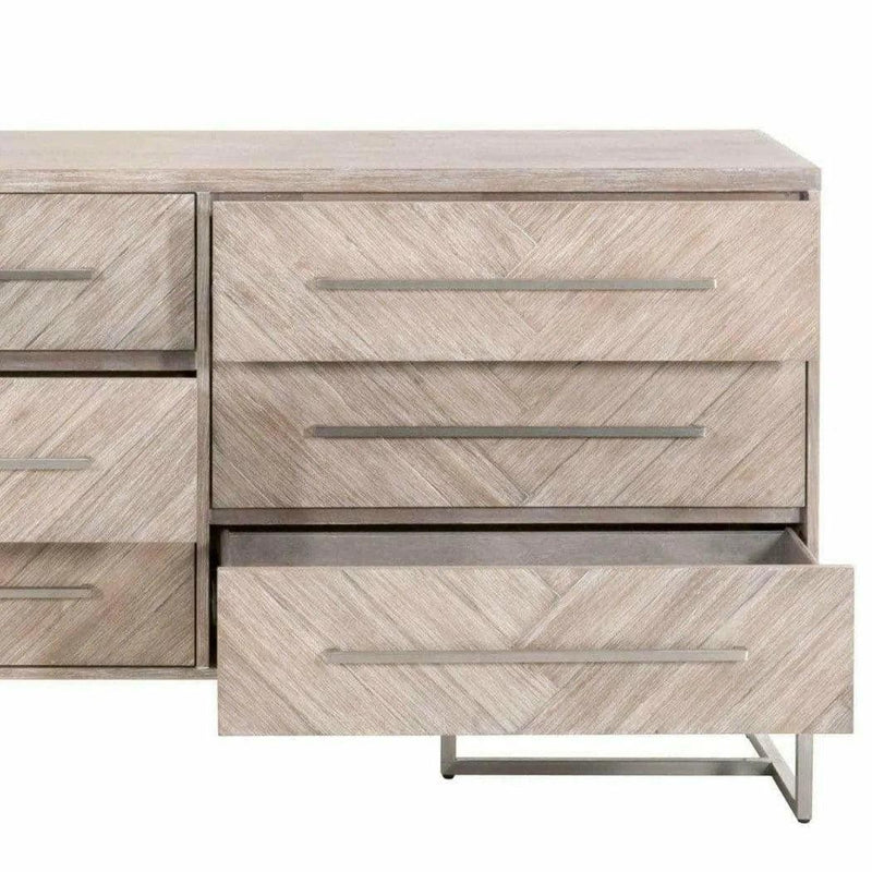 On Stand Mosaic 6-Drawer Double Dresser