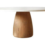 Ona Handcrafted Suar Round Dining Table