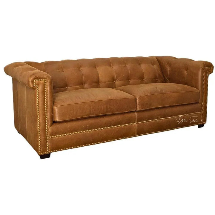 One Leather Sofa to Rule Them All, Custom Made - LOOMLAN - Uptown Sebastian - Sofas & Loveseats