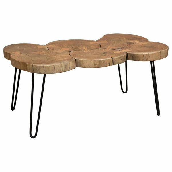 One of a Kind Live Edge Rectangle Cocktail Table Coffee Tables LOOMLAN By Diamond Sofa
