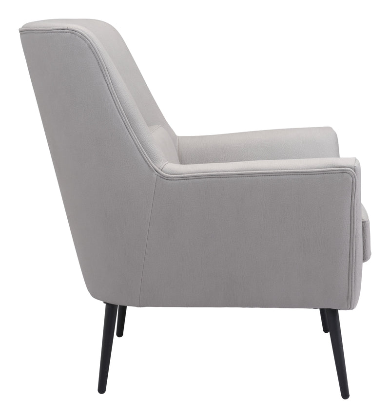 Ontario Accent Chair Gray-Accent Chairs-Zuo Modern-LOOMLAN