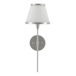 Opaque Glass Brimsley Nickel Wall Sconce