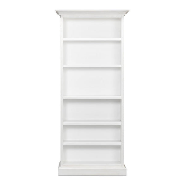 Open Shelf Bookcase Cortina White-Bookcases-Sarreid-LOOMLAN