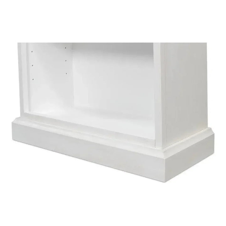 Open Shelf Bookcase Cortina White - LOOMLAN - Sarreid - Bookcases