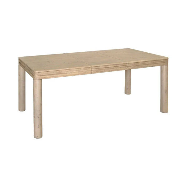 Opera Extendable Scrubbed Teak Dining Table-Dining Tables-LH Imports-LOOMLAN