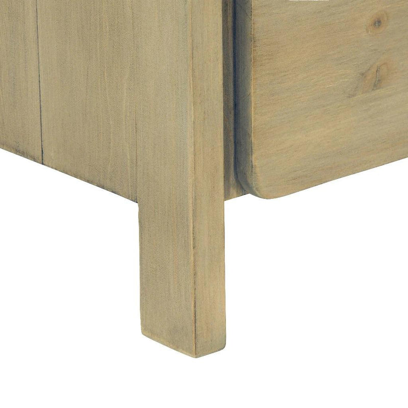 Opera Minimalist Wooden 2 Drawer Nightstand-Nightstands-LH Imports-LOOMLAN