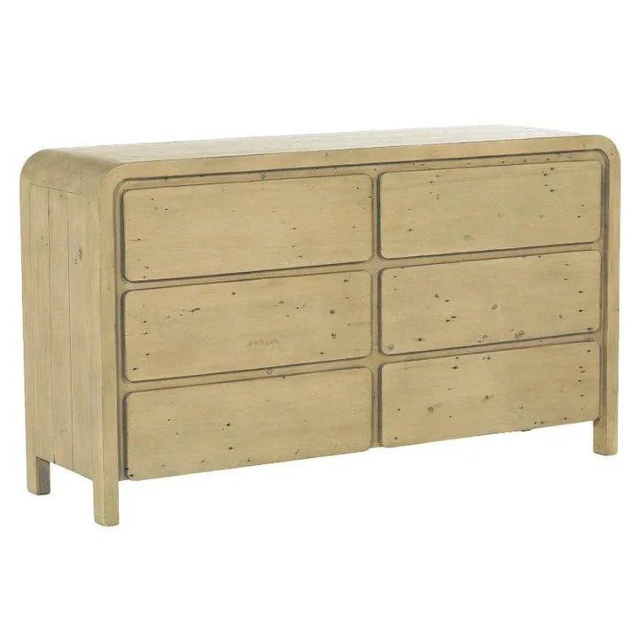 Opera Wooden Modern 6 Drawer Dresser - LOOMLAN - LH Imports - Dressers
