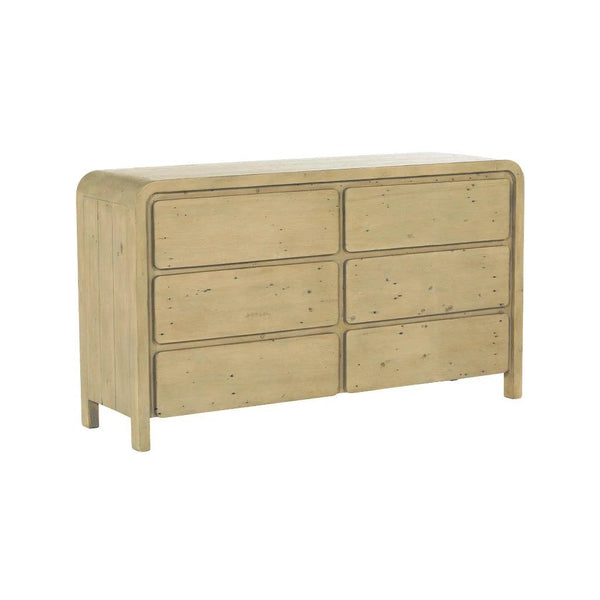 Opera Wooden Modern 6 Drawer Dresser-Dressers-LH Imports-LOOMLAN