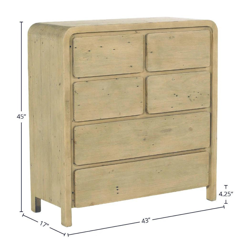 Opera Wooden Stylish 6 Drawer Chest