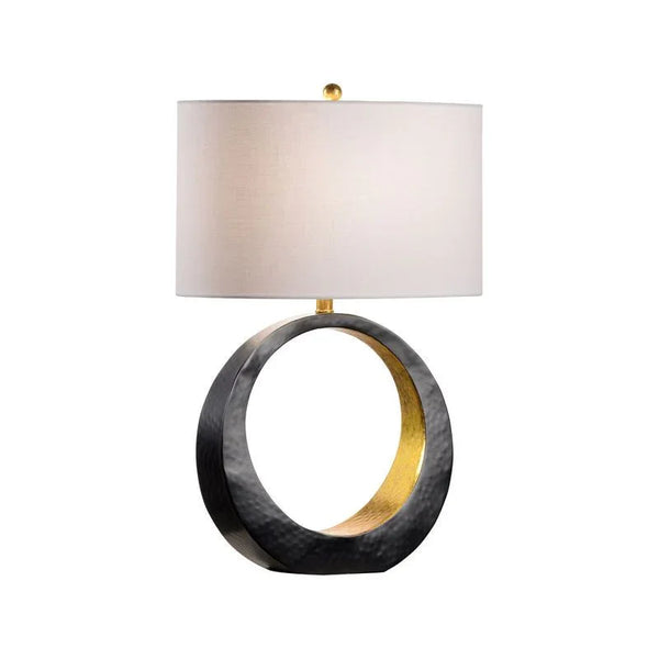 Ophelia Circle Designed Black Table Lamp - LOOMLAN - Wildwood - Table Lamps